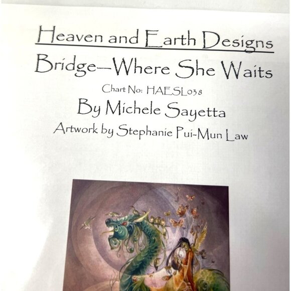 Bridge—Where She Waits Cross Stitch Pattern By Michele Sayetta Heaven & Earth De - Picture 3 of 5